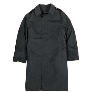 Vintage DLA Black All Weather Military Defense Logistics Trench Coat 40S Mens